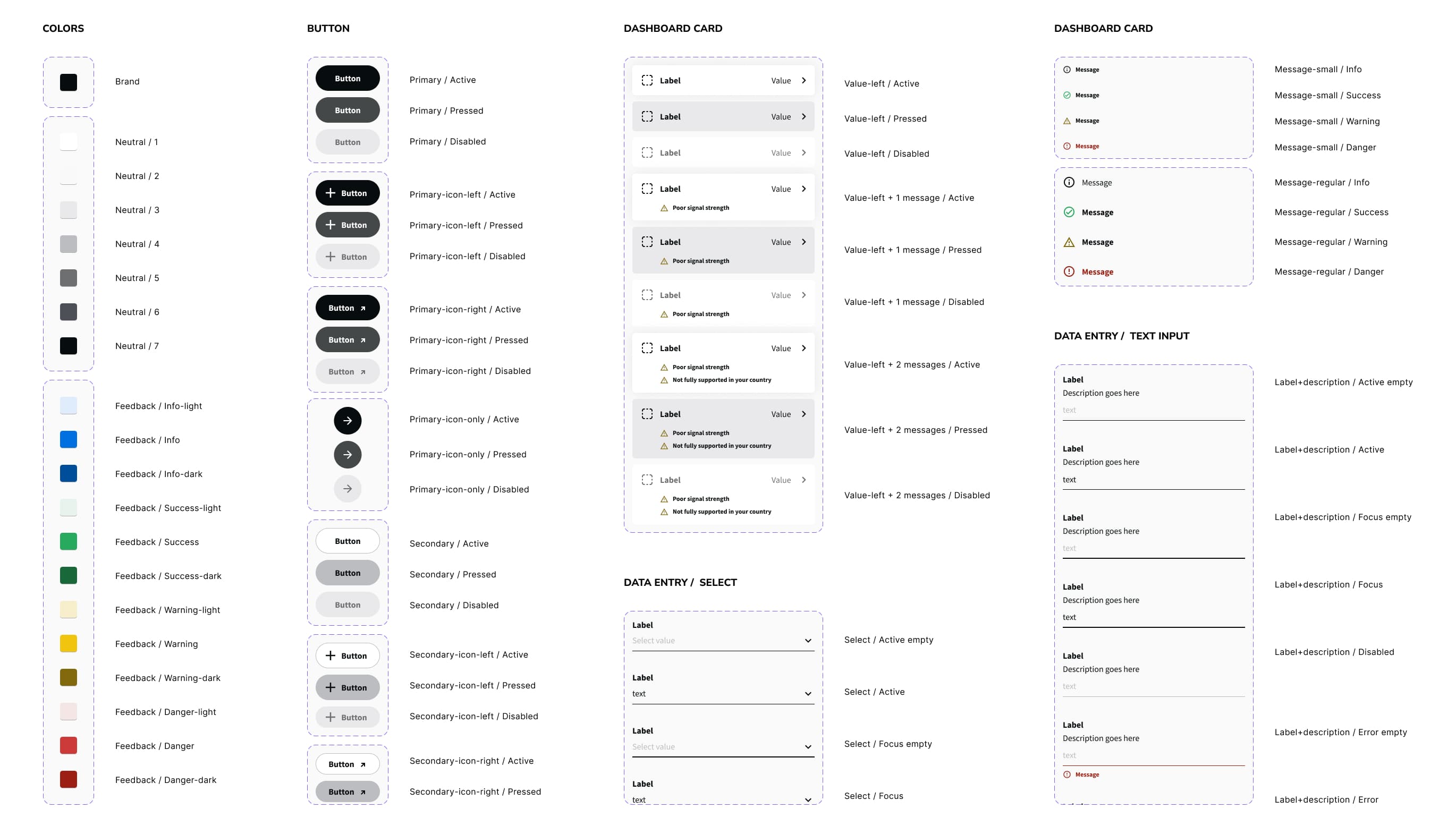 Some styles and components