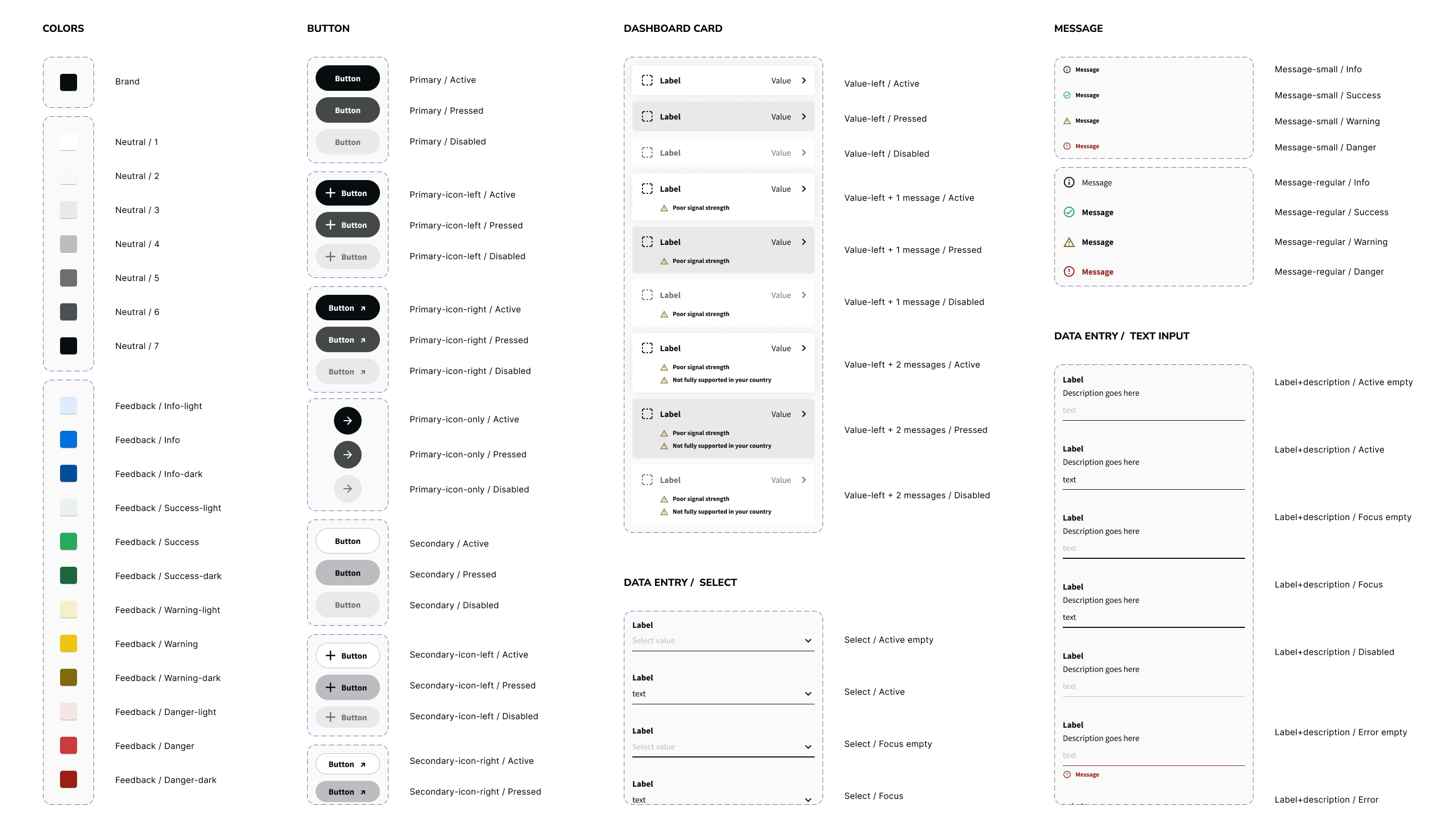 Some styles and components