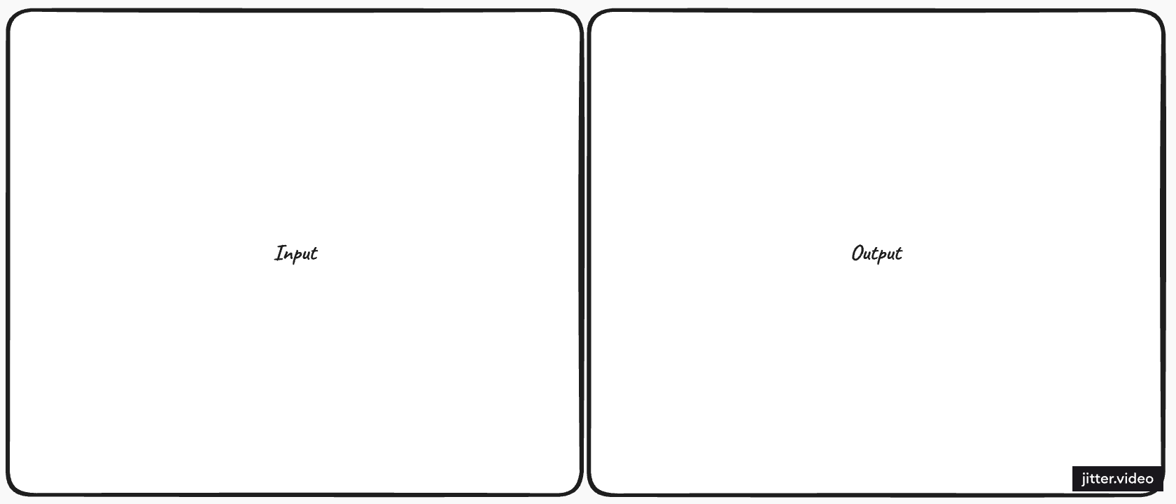 Wireframes: layout without queue vs layout with queue